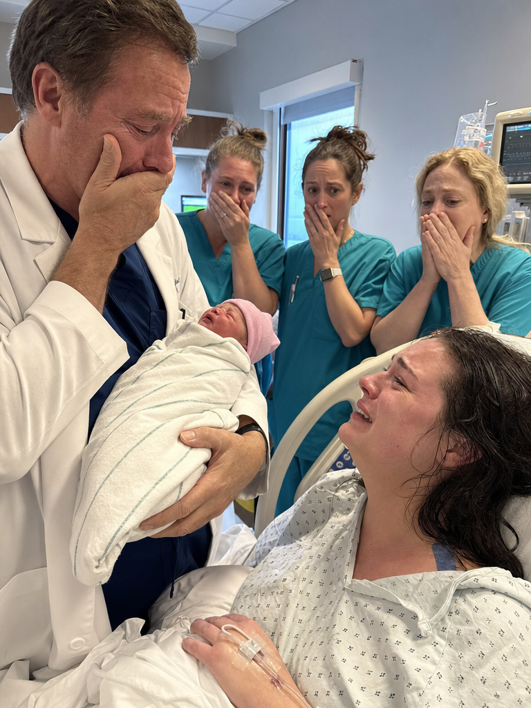 She walked into the hospital alone to give birth… and moments after her baby arrived, the doctor looked at him — and suddenly broke down in tears.