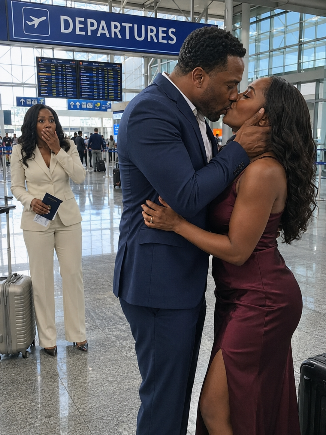 I Went to the Airport to Say Goodbye—Then Caught My Husband Plotting to Ruin Me