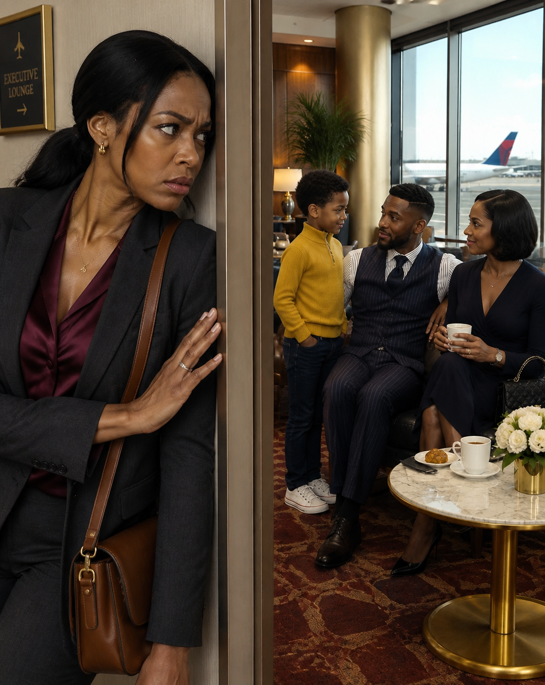 MY HUSBAND KISSED ME GOODBYE AT THE GATE AND SAID HE'D BE IN VERAMONT FOR A WEEK. TWO HOURS LATER, MY CANCELED FLIGHT EXPOSED EVERY LIE HE'D EVER TOLD ME.