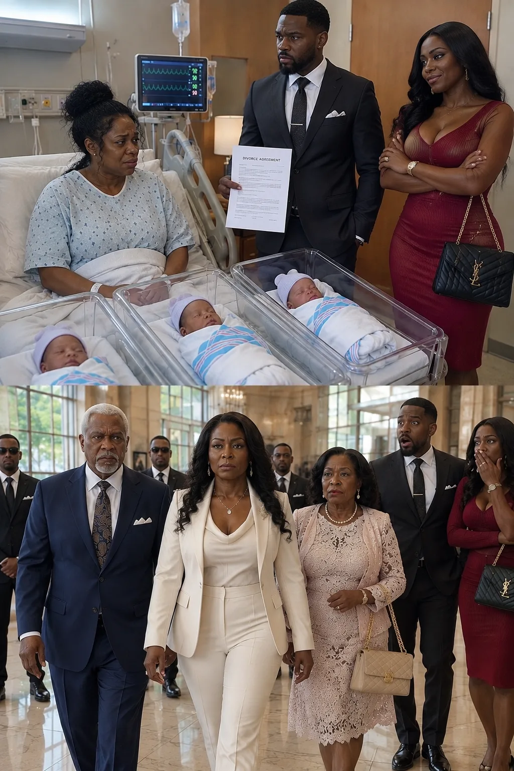 AFTER I GAVE BIRTH TO OUR TRIPLETS, MY HUSBAND BROUGHT HIS MISTRESS TO THE HOSPITAL, A BIRKIN HANGING FROM HER ARM, JUST TO HUMILIATE ME