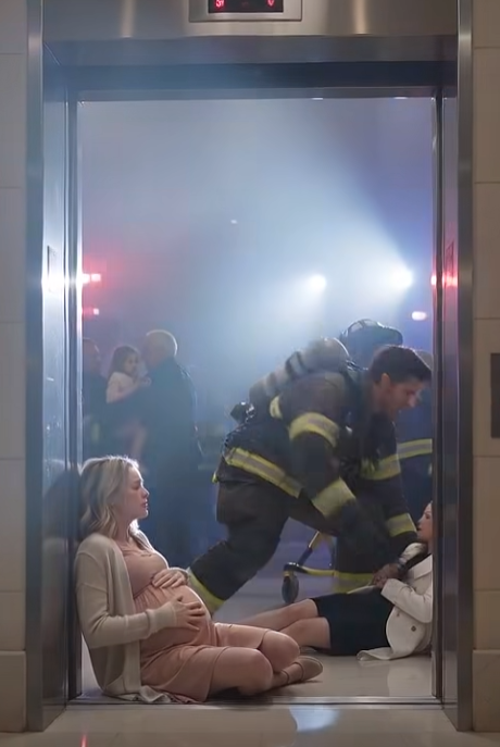 My firefighter husband promised he would always run toward me in danger—until I was pregnant, barely conscious, and trapped beside the woman he chose instead.