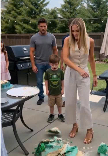 My sister-in-law destroyed my son’s birthday cake to make me lose control—but the secret hidden inside the broken plastic tiger exposed why she needed me angry.