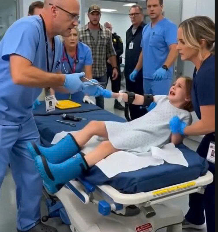 OMG The six-year-old screamed that something was biting her inside her rain boots—but the moment the doctor reached for the scissors, her father attacked.