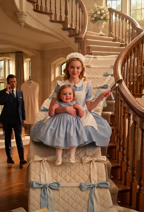 The billionaire’s three-year-old daughter had been silent since her mother died—until a “messy” young nanny broke every rule in his mansion and made the child speak in front of everyone.