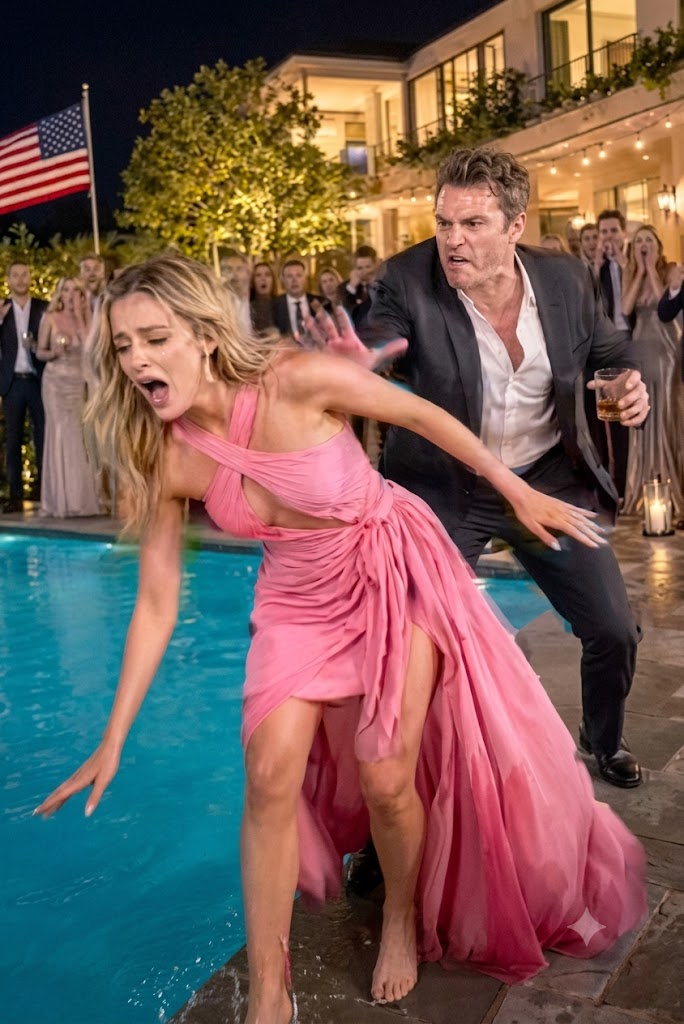 My husband shoved me into an icy pool while his entire family laughed—but 15 minutes later, a sheriff arrived carrying the secret that would destroy him.