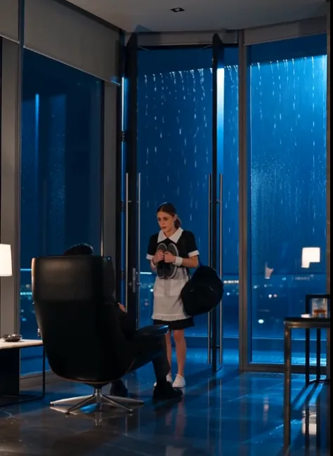 The billionaire waited four hours to confront his maid, but one phone call revealed she had been hiding something far bigger than another man.