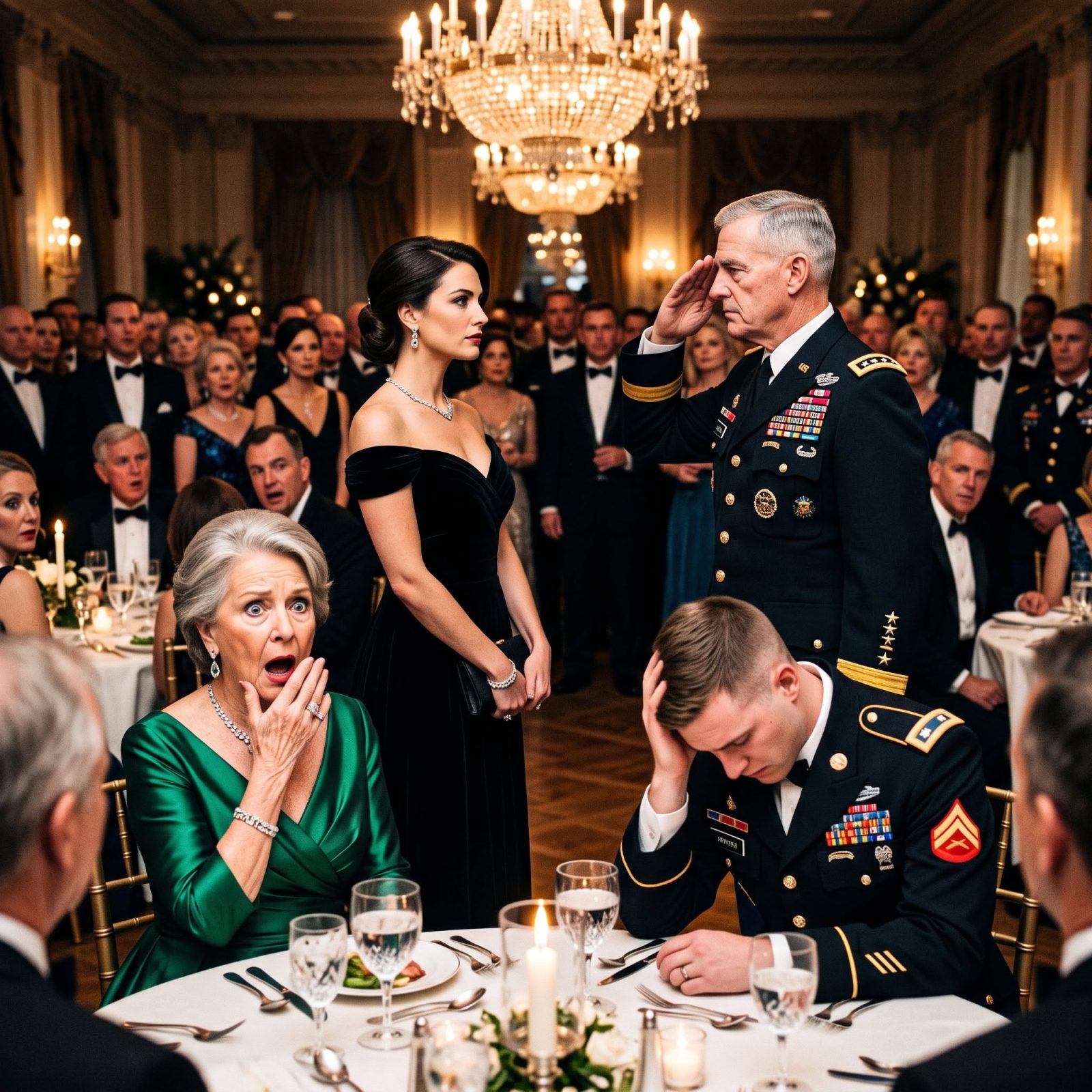 My mother-in-law called military police to drag me out of an Army ball in front of 600 guests—then the MPs checked my ID, snapped to attention, and my husband suddenly looked terrified.