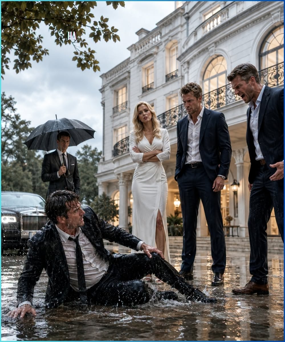 My wife watched her brothers throw me out of their family mansion in the pouring rain—then the lawyer stood up and revealed who actually owned the house.