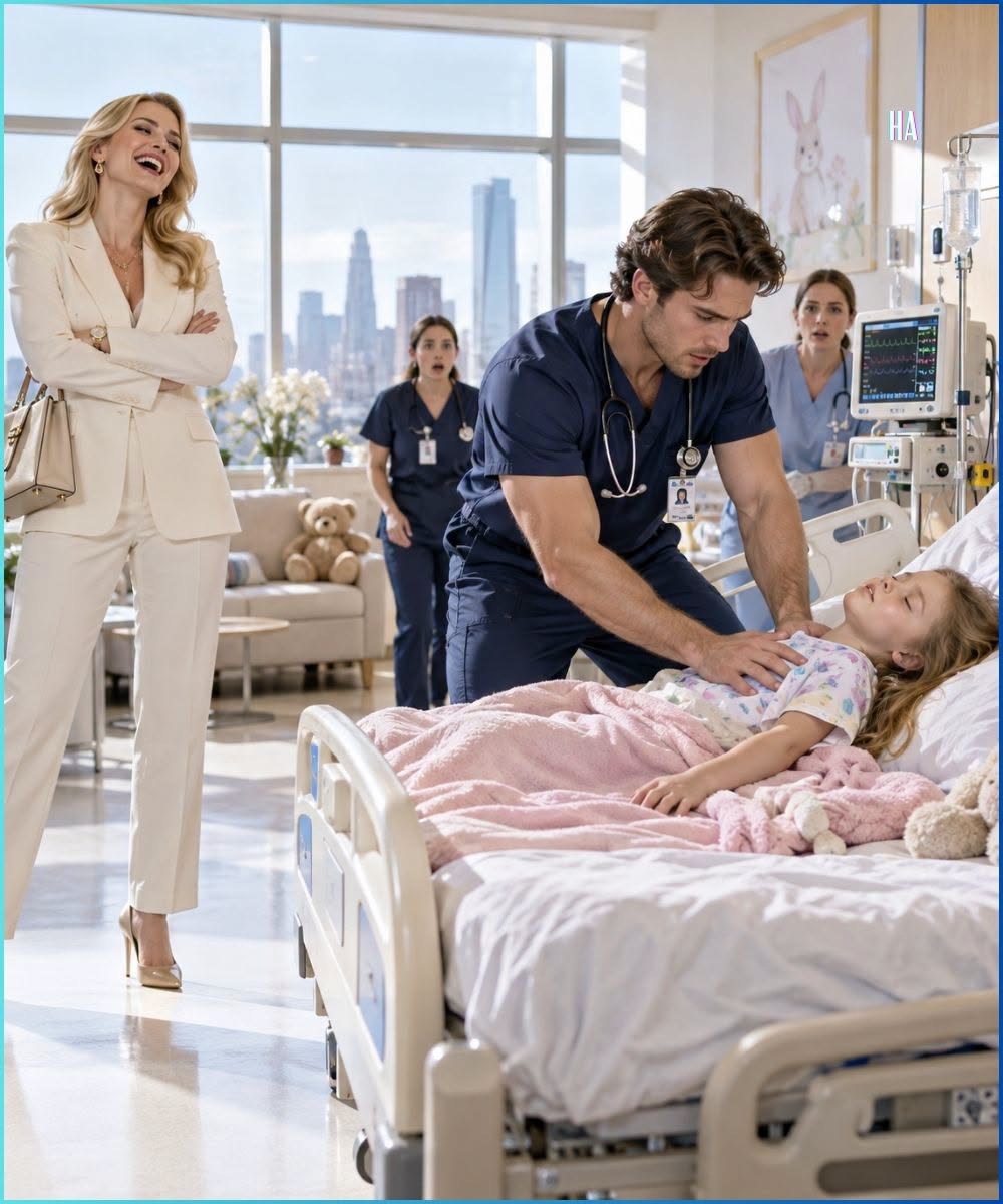 The billionaire CEO laughed when a male nurse walked into her daughter’s hospital room—but 24 hours later, her little girl collapsed, and he was the only person who moved.