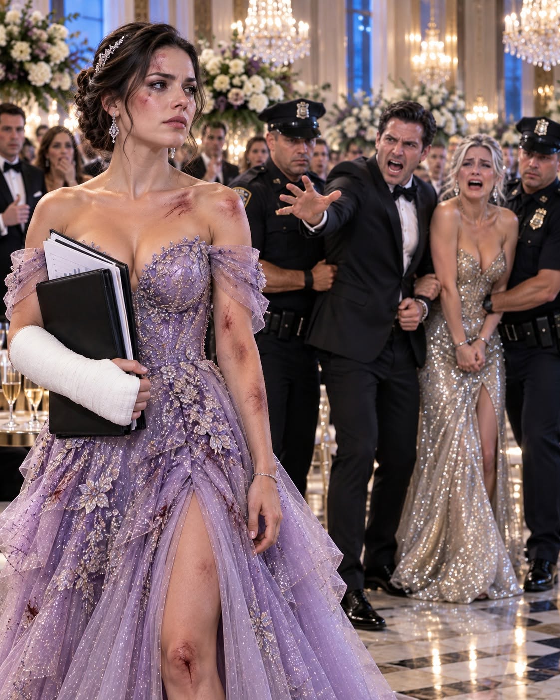 My billionaire husband crushed my already-fractured wrist beneath his designer shoe while his mistress smiled beside him—six days later, I walked into their $22 million gala with a cast on my arm and ordered the entire fortune frozen.