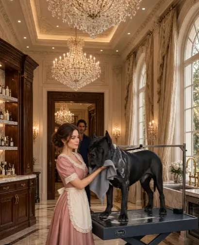 The clumsy maid accidentally soaked the mafia boss’s feared Cane Corso—but when the dog led her to a locked room at midnight, Matteo Moretti realized she was the only person in danger.