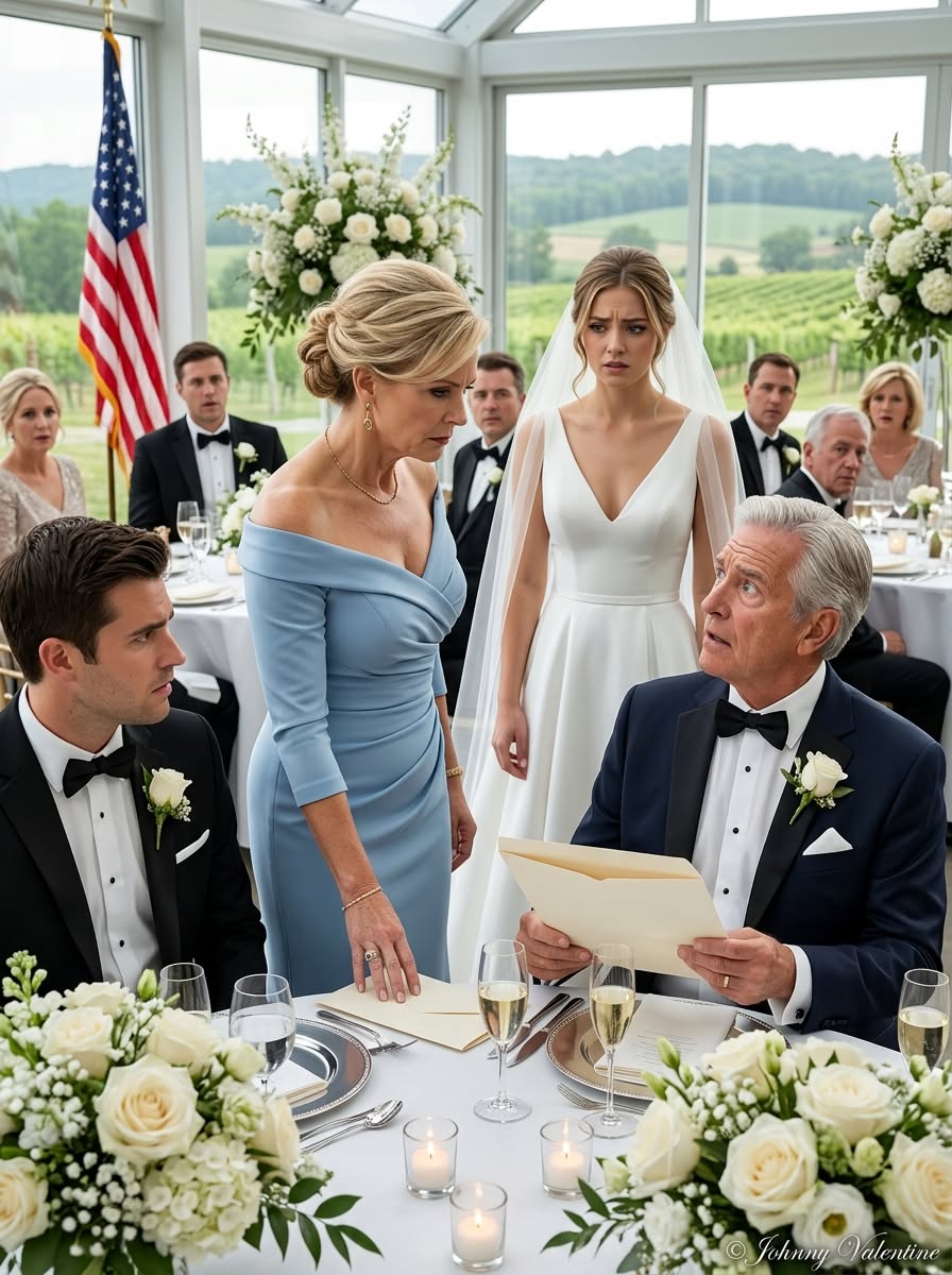 At my son’s wedding, his rich bride told everyone I wasn’t used to places like this—then her father opened my envelope and stopped laughing.