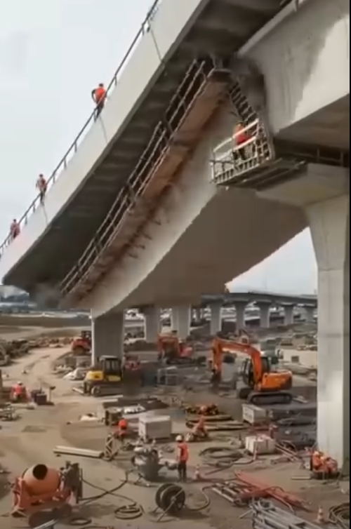 Tragedy as New Skybridge Collapses During Construction