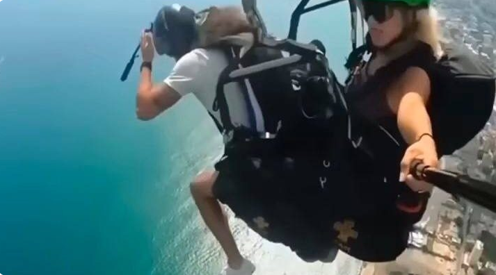 BREAKING NEWS MAN FALL FROM PARACHUTE