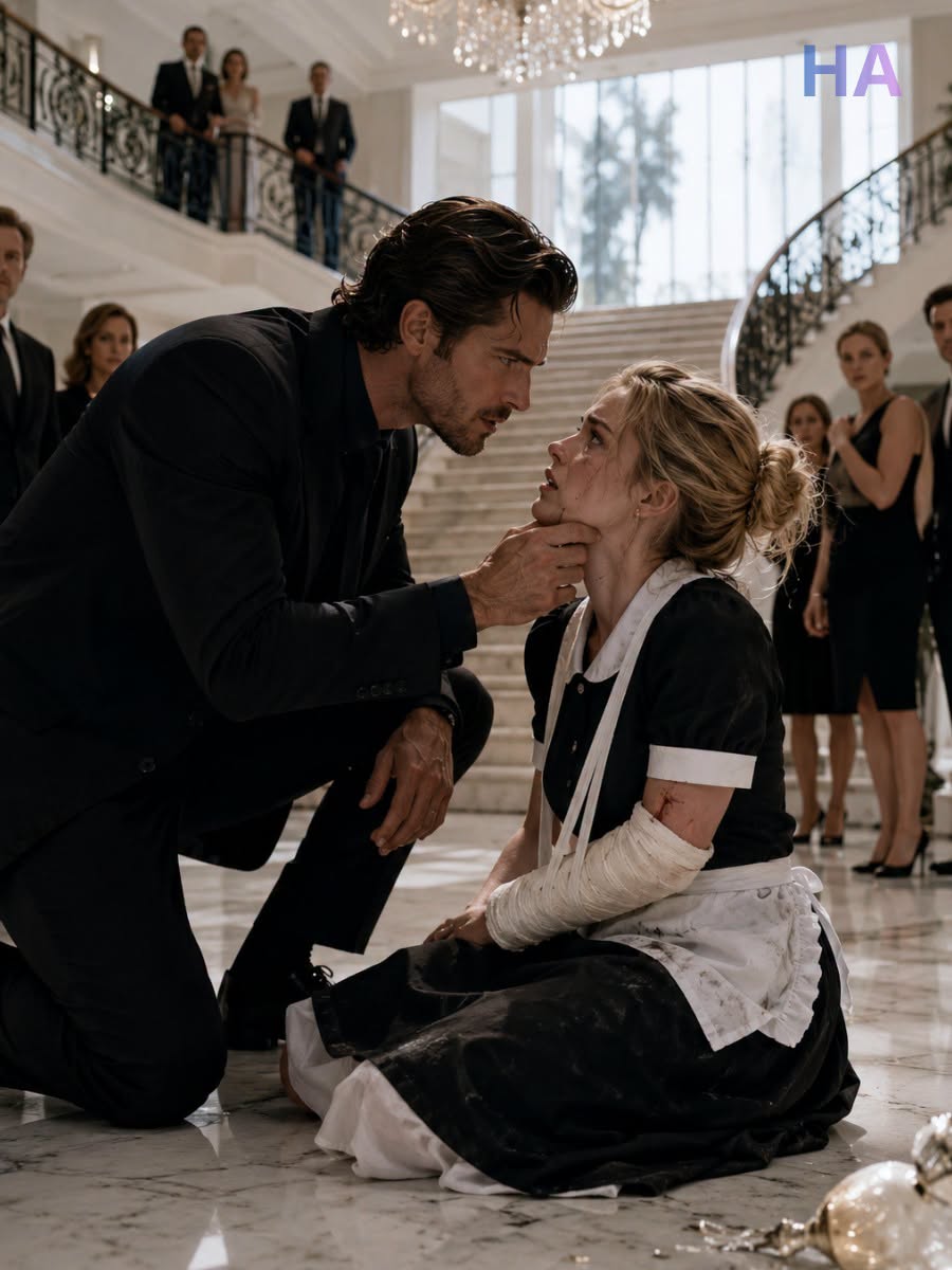 When the Mafia Boss found his quiet housekeeper cradling a broken arm, he asked one question—and her answer exposed the enemy who had been living under his roof.