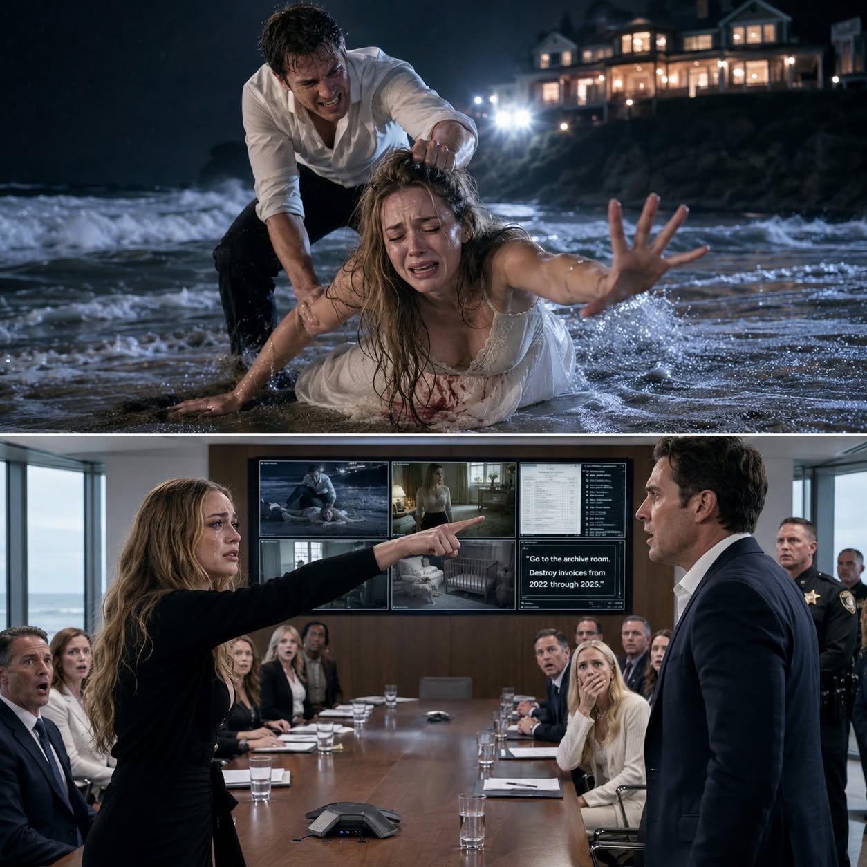 My husband dragged me into the freezing ocean while I was losing our baby—then whispered who would be sleeping in my bed the next night...