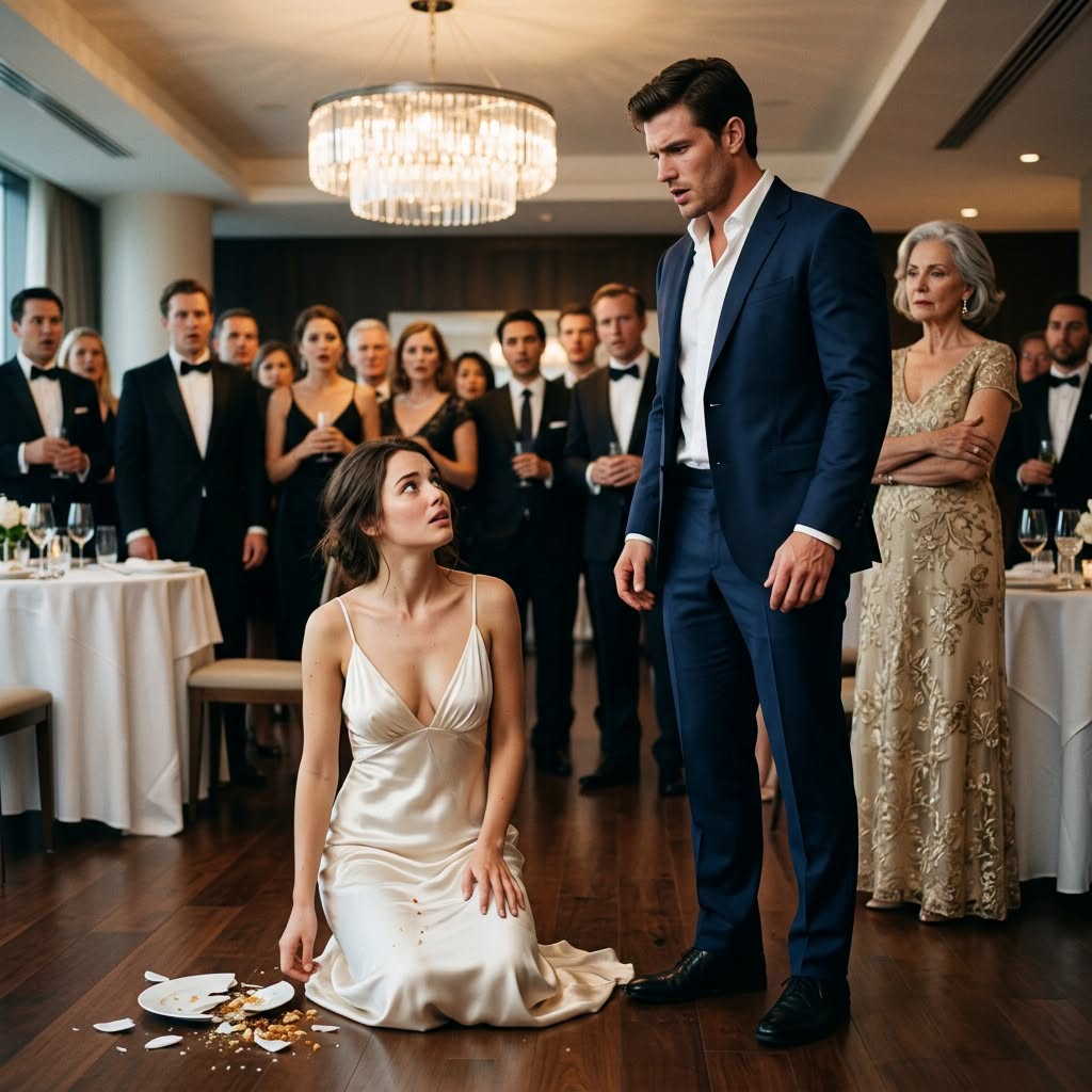 My Husband Smashed a Serving Platter Into My Face at His Birthday Party—But the Reason I Refused His Mother’s Demand Made Thirty Guests Go Completely Silent…