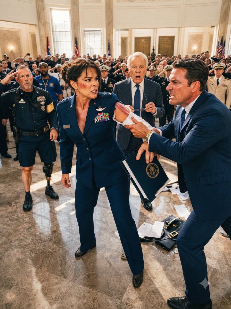 My brother MOCKED my 33 years of Navy service, grabbed my scarred wrist, and secretly used my rank to win a military contract—then a Navy captain saw the red mark and asked one question that made the entire room go SILENT...