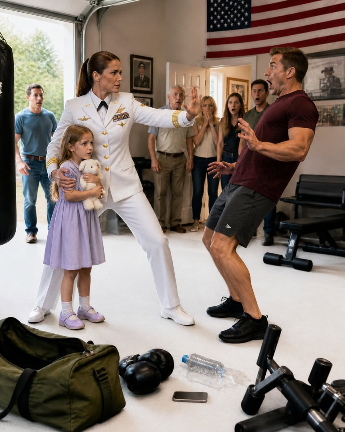 My brother-in-law threw MMA gloves at my feet and threatened to break my arm in front of my 11-year-old daughter—he had no idea the “desk soldier” he was mocking was a Special Operations major.