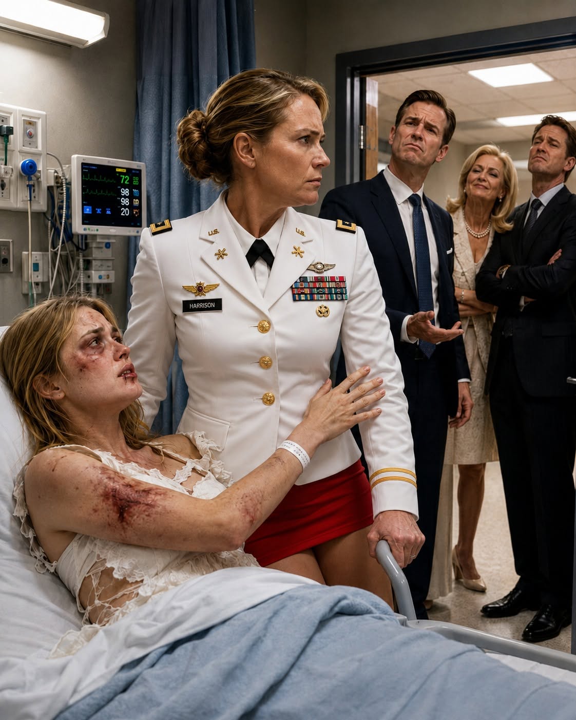 They smirked at my Army uniform and said, “Your rank doesn’t scare us”—then my bruised daughter whispered what their powerful family had done to keep her silent.