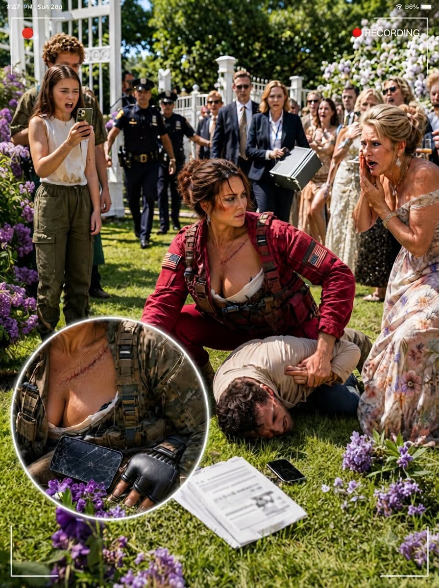 My stepbrother CHOKED my daughter into my dead mother’s lilacs and gave me nine seconds to stop him—then he discovered the “weak, unemployed veteran” he mocked had a past his mother’s $40 MILLION federal deal could never survive.