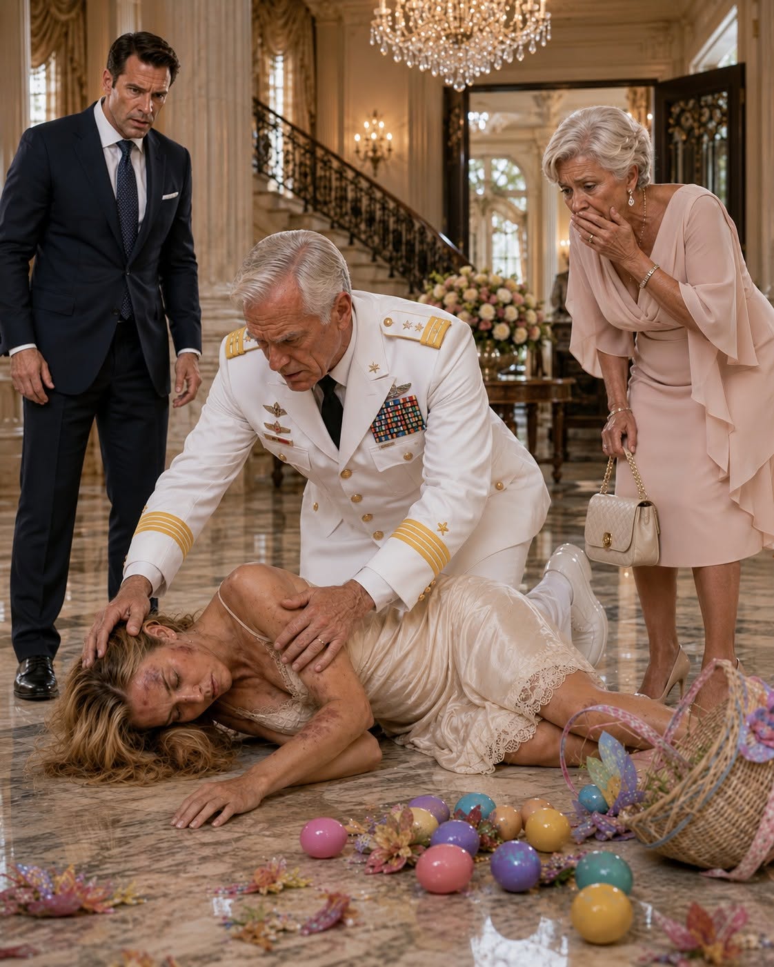 My daughter called me on Easter and whispered, “Dad… he hurt me again”—but her millionaire husband had no idea the man driving toward his mansion had spent 30 years commanding soldiers.