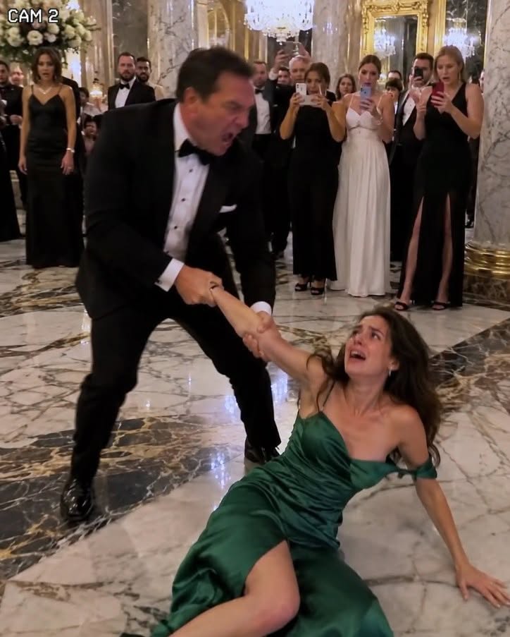 MY HUSBAND SHOVED ME ONTO THE MARBLE FLOOR IN FRONT OF 500 WEALTHY GUESTS and sneered, “YOU CAME FROM NOTHING”—but when an old security guard picked up my broken pendant, called “CODE HARRISON,” and six officers stormed the ballroom, my husband finally learned WHO REALLY OWNED THE MANSION...