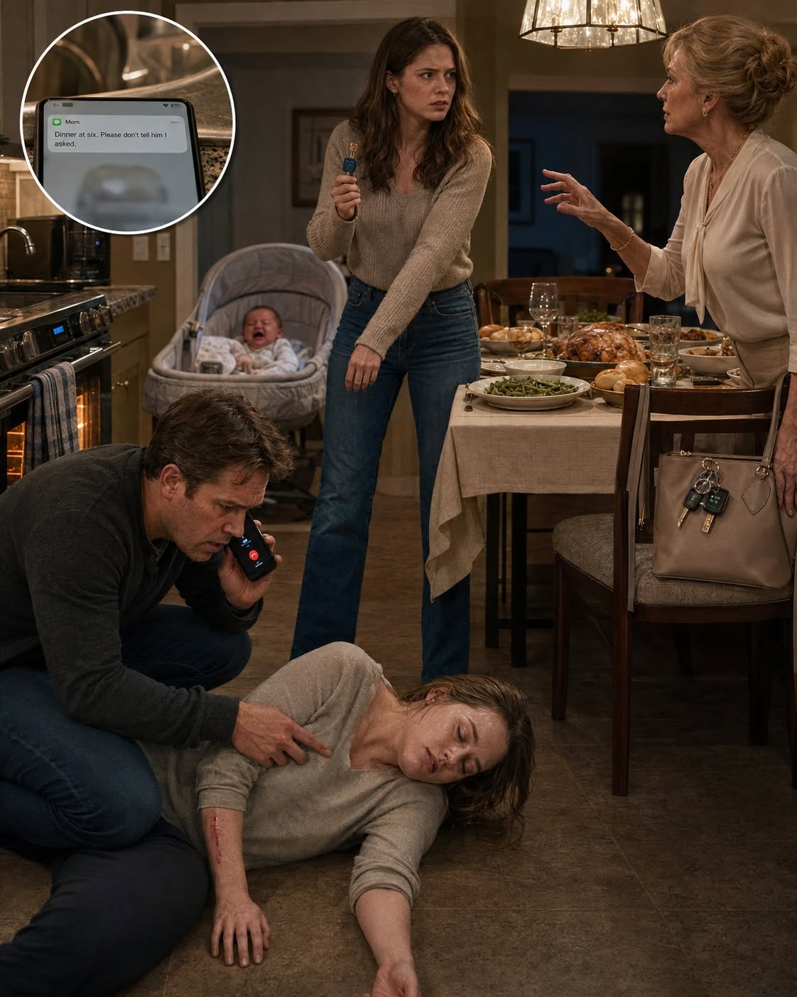 I found my wife unconscious beside our screaming newborn—then my mother called her “dramatic,” but my sister’s six-word confession exposed a disturbing family secret that had been buried for five years...