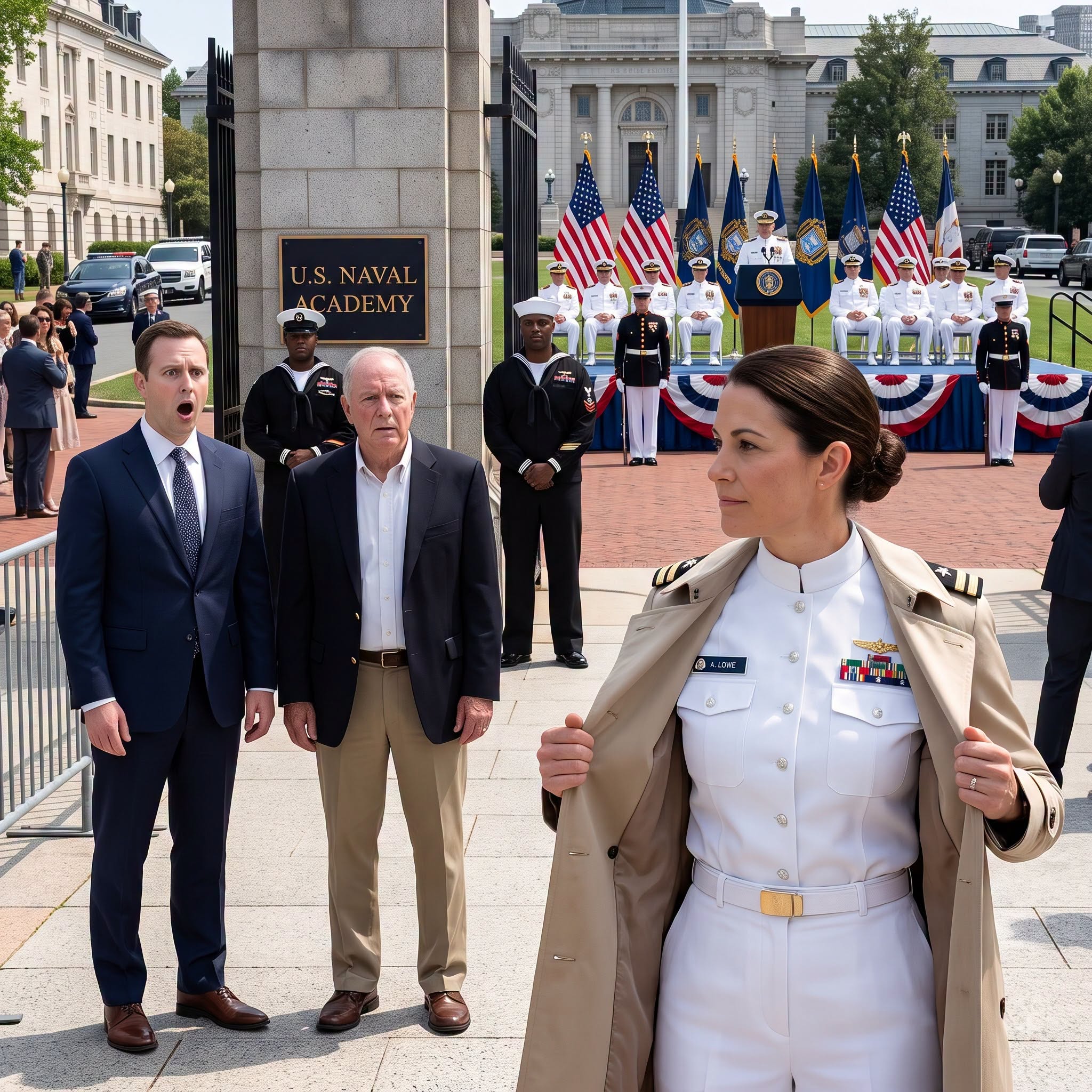 My family erased my name from the guest list, mocked me as a “basement IT tech,” and left me outside my brother’s military ceremony—then a four-star admiral spotted the three Silver Stars beneath my coat and stopped the entire event.