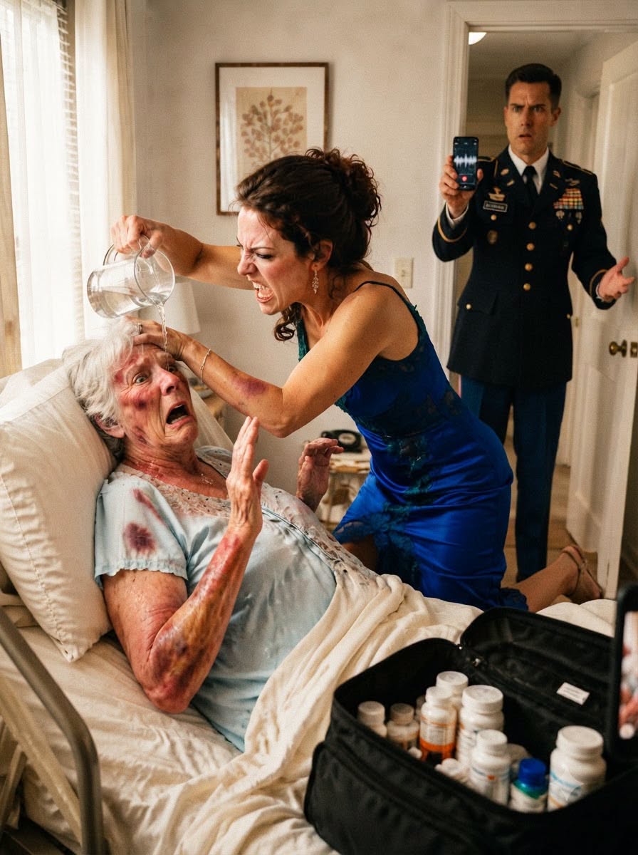 I CAME HOME EARLY FROM A CLASSIFIED MILITARY MISSION and found the mother who once STARVED HERSELF TO FEED ME trembling beneath ice-soaked sheets while my wife called her a BURDEN—but instead of confronting her, I secretly recorded everything, and the unopened medicine hidden beneath Mom’s bed exposed a MILLION-DOLLAR reason someone needed her to stay helpless...
