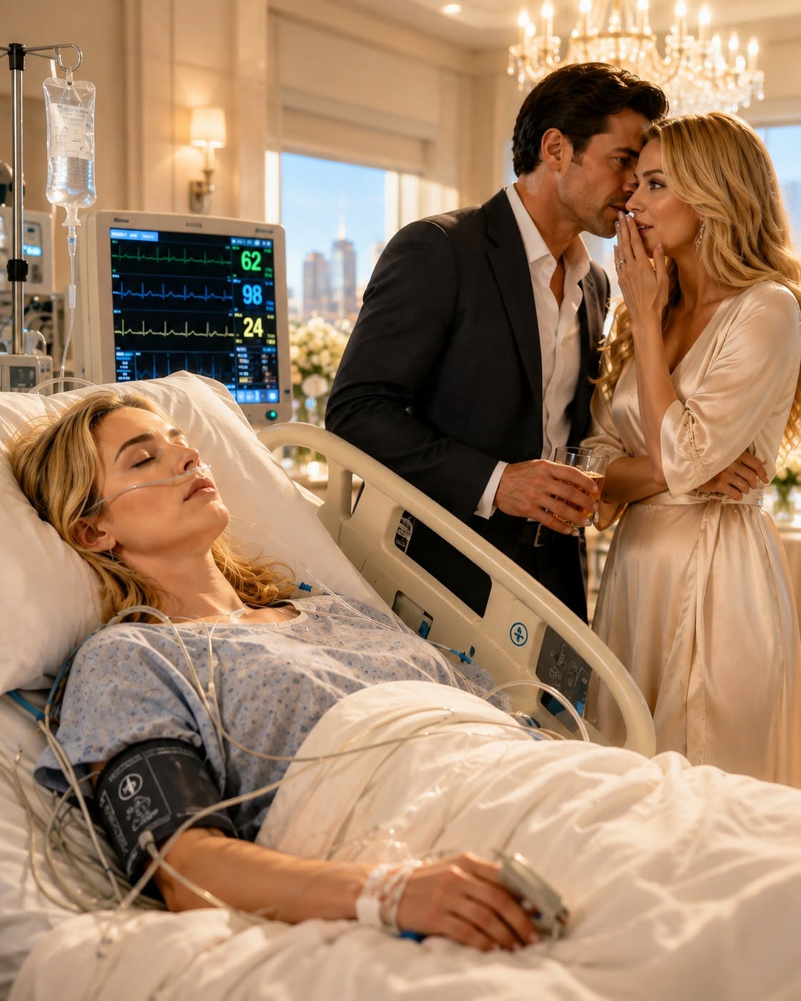 I WOKE UP AFTER A HEAD-ON COLLISION AND PRETENDED I COULDN’T REMEMBER MY OWN HUSBAND—THEN I HEARD HIM TELL HIS SECRETARY THE ACCIDENT HAD FINALLY GIVEN THEM CONTROL OF MY $900 MILLION COMPANY...