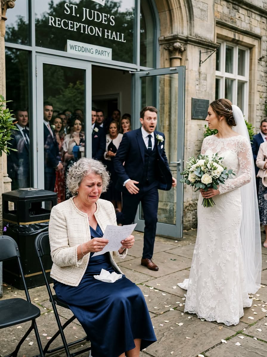 MY SON’S BRIDE SEATED ME OUTSIDE BESIDE THE TRASH CANS AND SMIRKED, “GUESS YOU DON’T COUNT”—so I quietly took back the wedding gift in my purse… and minutes later, BOTH OF THEM came running after my car.