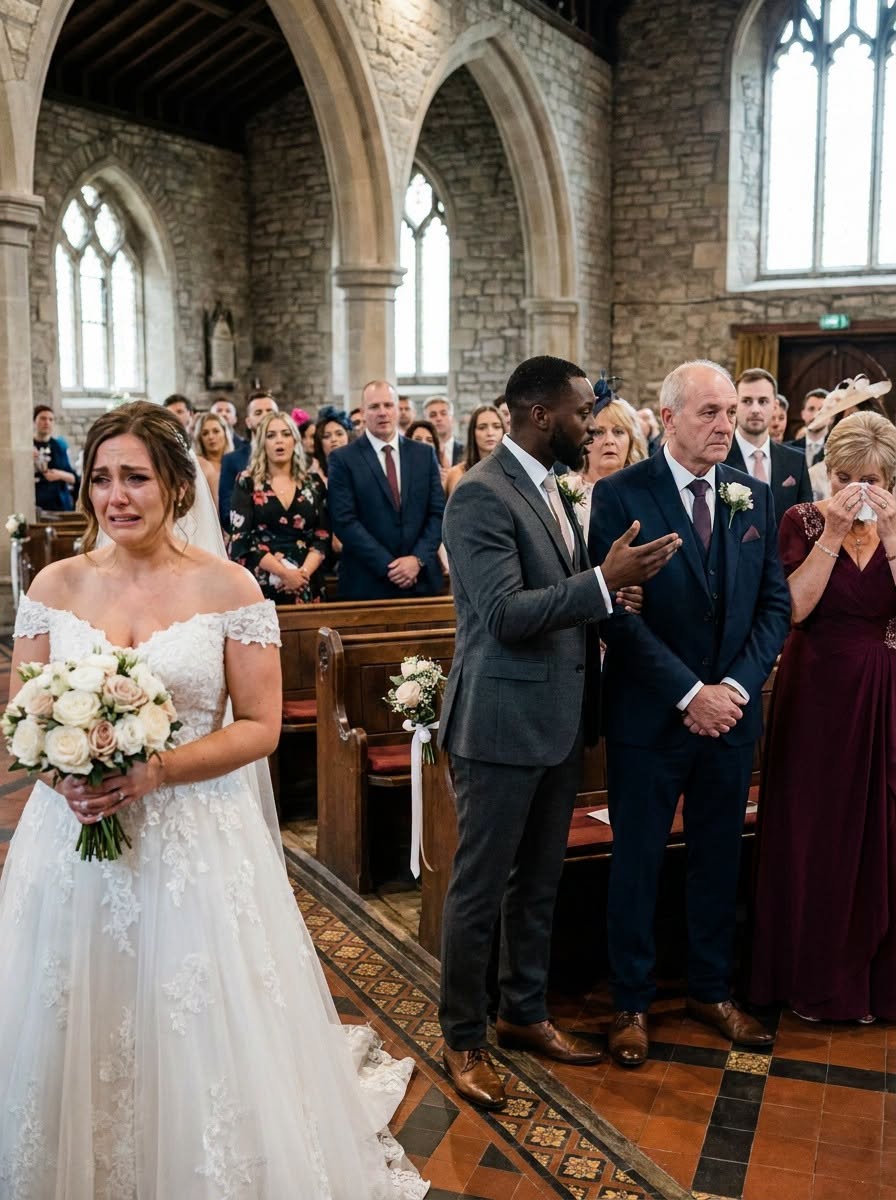 My dad laughed and told me to walk myself down the aisle because I was “marrying a nobody”—but halfway to the altar, 30 strangers in matching gray suits entered the chapel, and what one of them said next wiped the smile off his face…