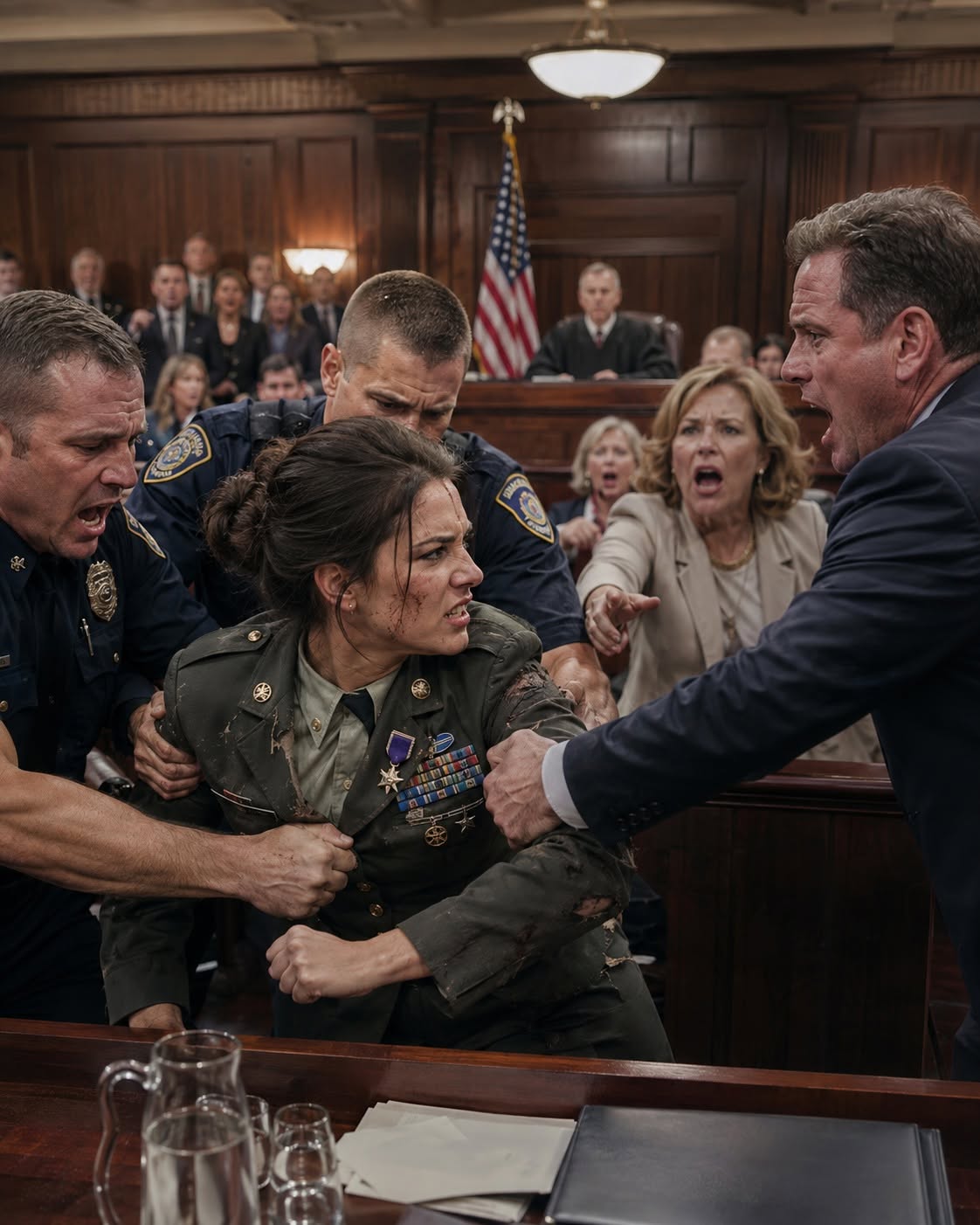 My own mother swore under oath that I had NEVER served in the military—and just as the jury began looking at me like a fraud, the courtroom doors opened and the man who walked in made her face go completely white…