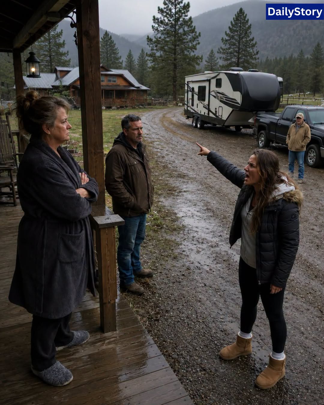 My daughter-in-law told me her parents were moving onto MY 9-acre Montana property because I was “too old to need all that land”—so I smiled, bought three padlocks, and made sure their 30-foot RV would never reach the pasture...