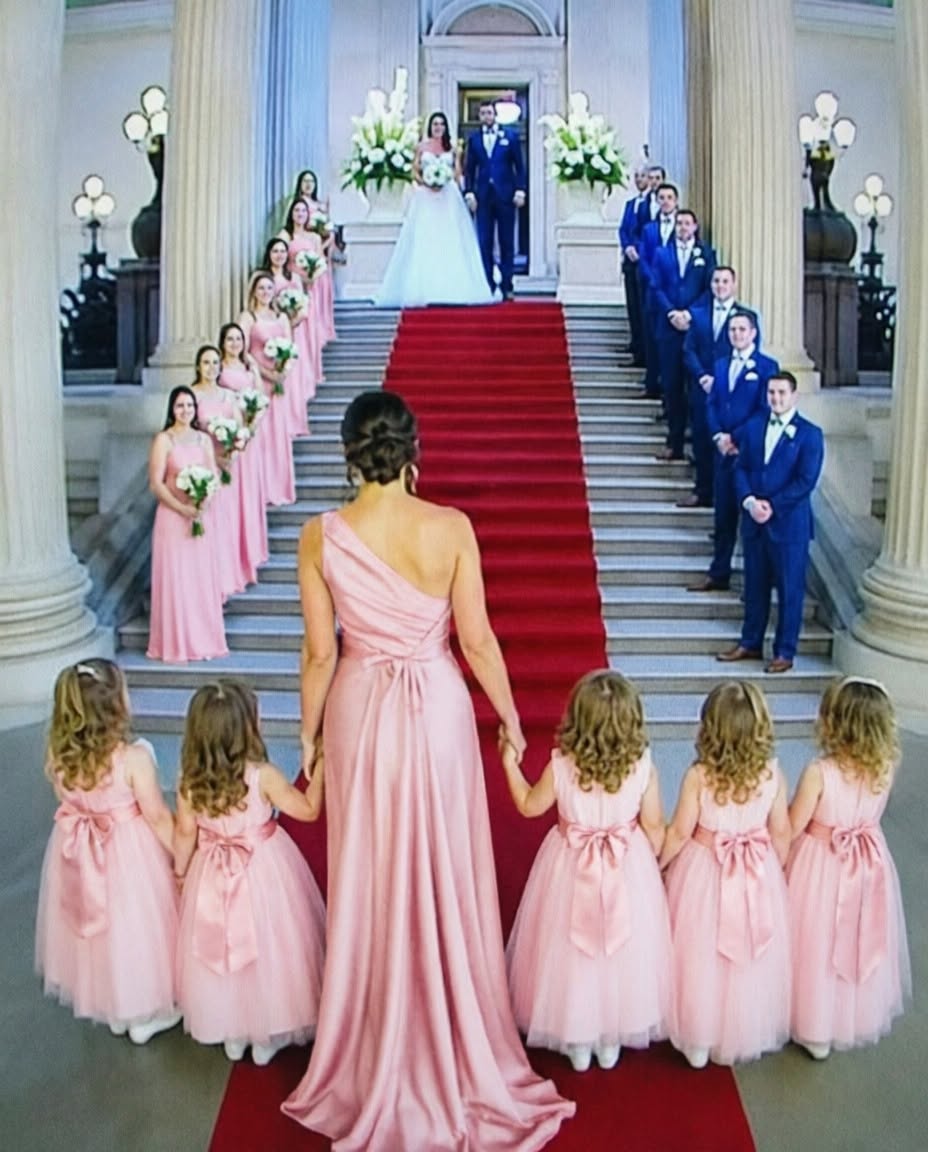 He invited his “broke” ex-wife to his luxury wedding just to watch her feel humiliated—then a black limousine stopped outside, and THREE children stepped out calling her “Mom.”