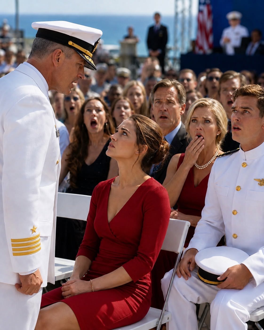 My family mocked me at my brother’s Navy SEAL ceremony—until the commander stopped everything, saluted me, and revealed the secret I’d hidden for ten years.