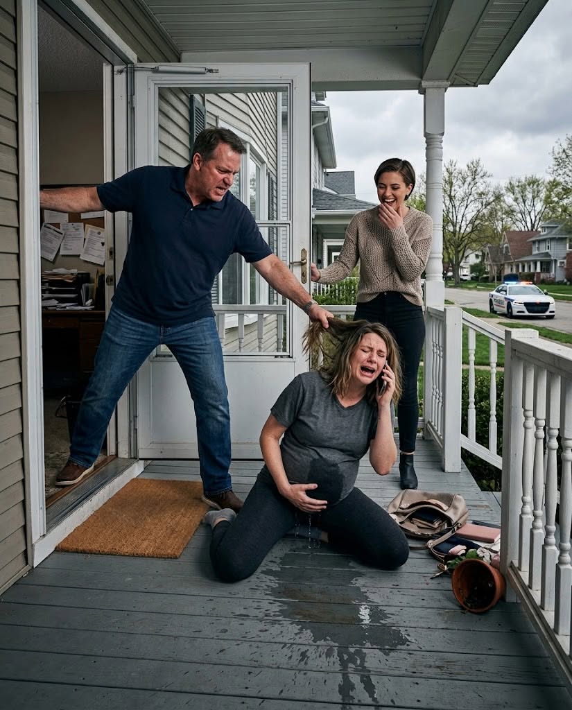 My dad dragged me out of my own house by my hair while I was 8 months pregnant—and when my water broke and his 24-year-old wife laughed, one phone call wiped the smiles off both their faces.