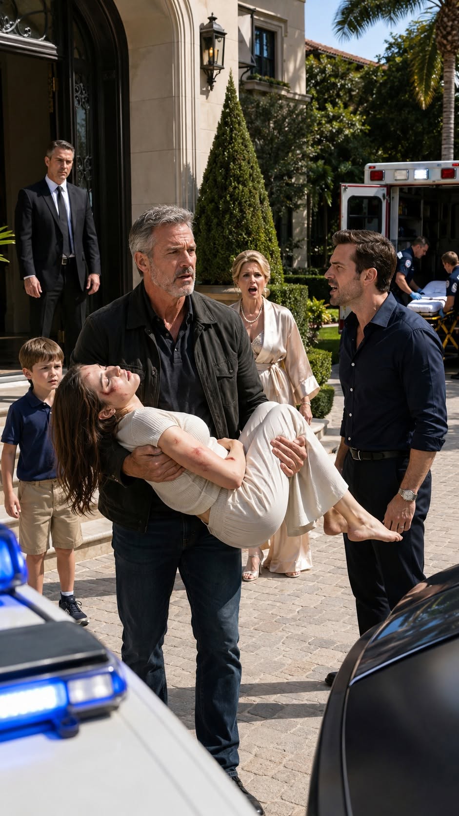 My daughter called me at 1:12 a.m. whispering, “Dad, come get me before my husband kills me”—but when his wealthy family tried to stop me at the gate, they had no idea who they were humiliating…