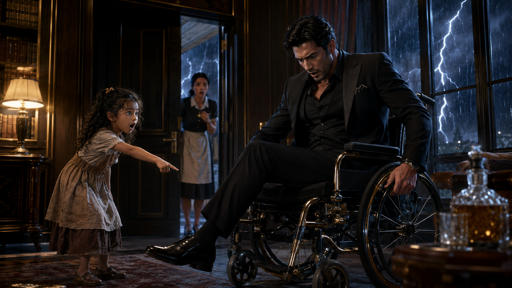A feared billionaire spent 12 YEARS believing he would never walk again—until his maid’s little girl noticed his “paralyzed” leg MOVE and exposed a secret someone had desperately tried to bury…