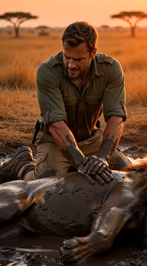 EL HOMBRE QUE SALVÓ A UN LEÓN DE MORIR AHOGADO… Y LO QUE EL ANIMAL HIZO AL LLEGAR A TIERRA DEJÓ A TODOS SIN PALABRAS
