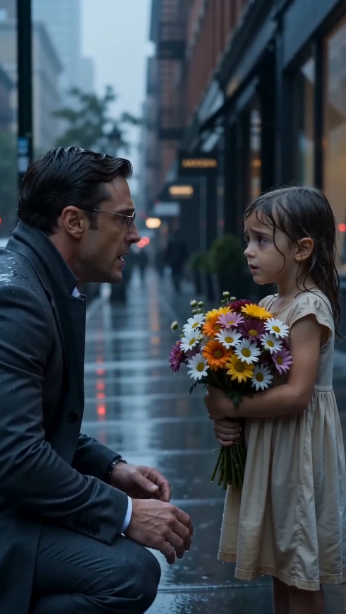 LA NIÑA QUE VENDÍA FLORES BAJO LA LLUVIA LLEVABA EL BRAZALETE QUE ÉL HABÍA ENTREGADO A UNA MUJER DESAPARECIDA