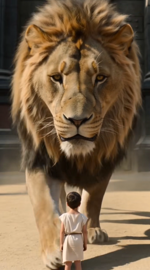 EL NIÑO QUE NO HUYÓ DEL LEÓN