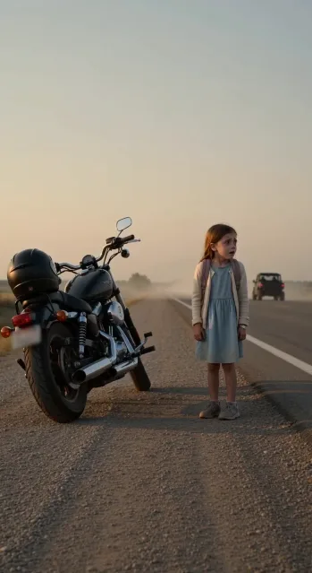 LA NIÑA QUE SUPLICÓ A UN MOTERO QUE NO LA DEJARA SOLA… HASTA QUE ÉL VIO EL NOMBRE GRABADO EN SU PULSERA