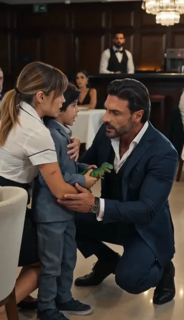 ERA UNA CAMARERA ARRUINADA A LA QUE NADIE MIRABA… HASTA QUE PROTEGÍ AL HIJO DEL HOMBRE MÁS TEMIDO DE LA SALA