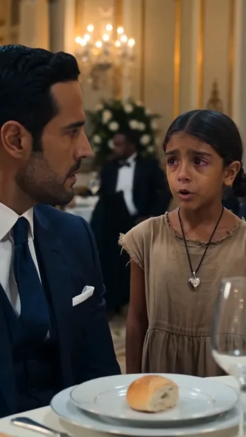 EL MILLONARIO IBA A ECHAR A UNA NIÑA DE SU RESTAURANTE… HASTA QUE VIO EL MEDALLÓN QUE LLEVABA AL CUELLO