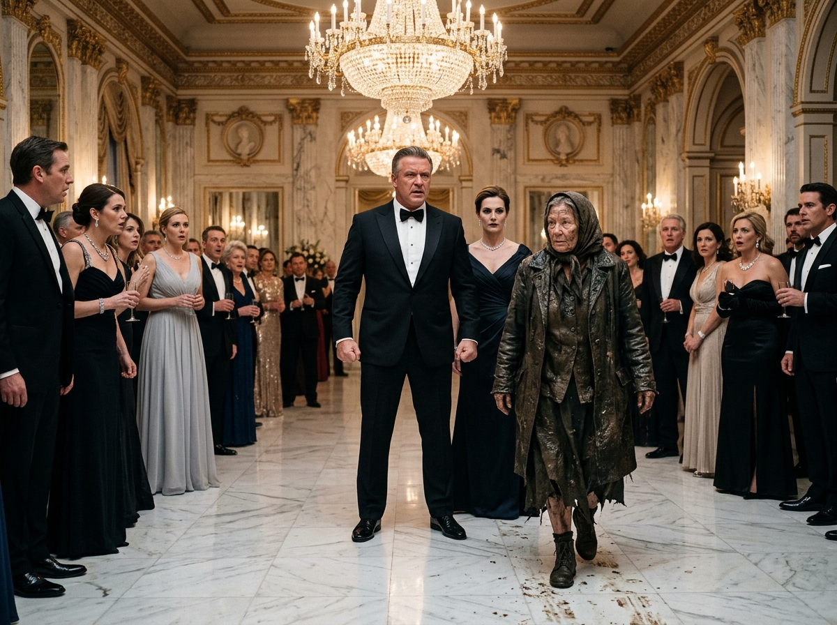The Billionaire Mocked a “Homeless Woman” at His Gala… Then He Realized She Came for a 30-Year-Old Debt