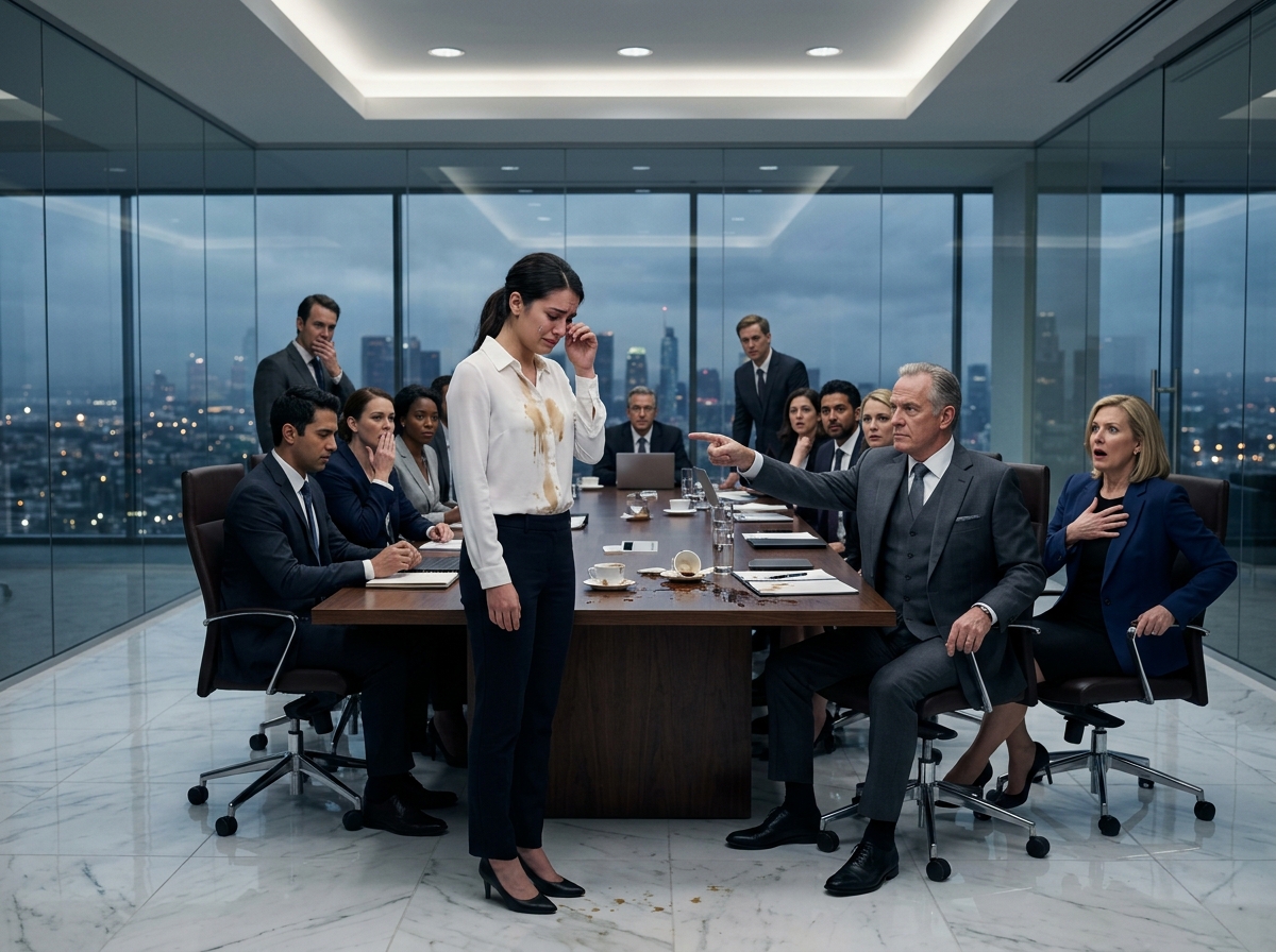 She Humiliated an Employee in Front of the Entire Boardroom... Then the Chairman Walked In