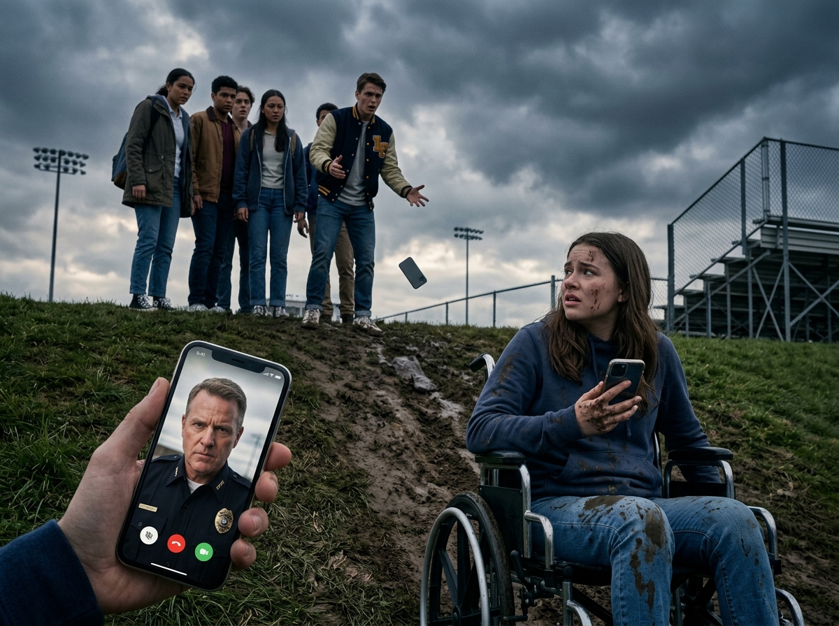 The Bully Pushed a Girl in a Wheelchair Down a Hill... Then Her Father Answered the Phone