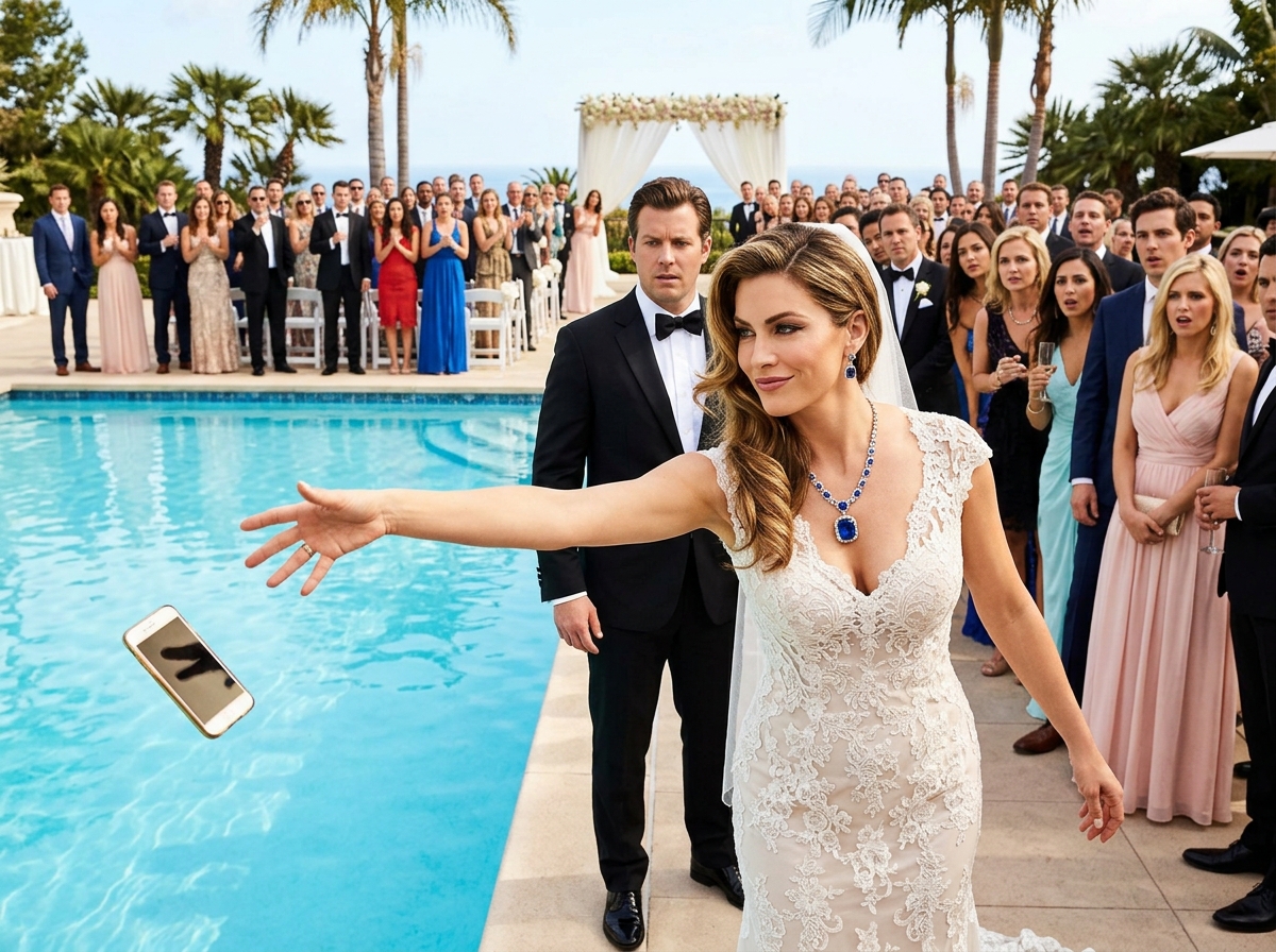The Bride Threw the Phone Into the Pool—Then the Livestream Exposed Everything